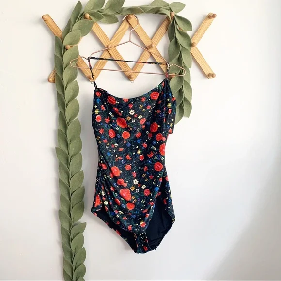 J. Crew Bandeau Floral Swimsuit - Picture 3 of 7